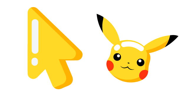 Minimal Pikachu Cursor Custom Cursor