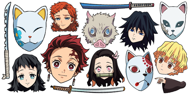 Коллекция курсоров Клинок, Рассекающий Демонов: Kimetsu no Yaiba - Custom Cursor