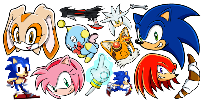 Коллекция курсоров Sonic the Hedgehog - Custom Cursor