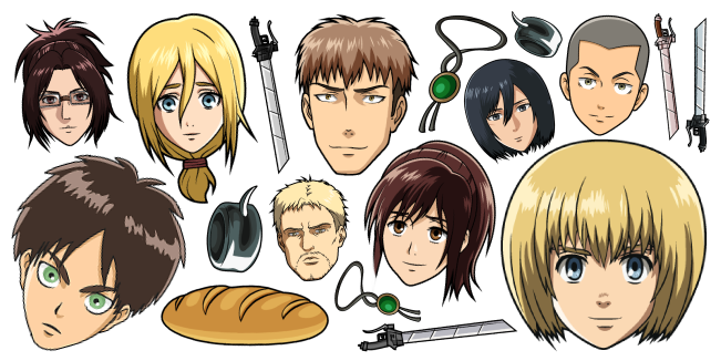 Attack on Titan Cursor Collection - Custom Cursor