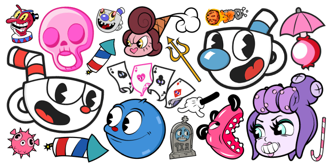 Cuphead cursor collection