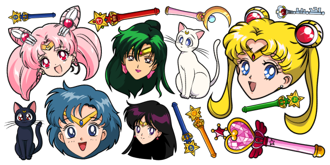 Sailor Moon Cursor Collection - Custom Cursor