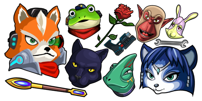 Star Fox cursor collection