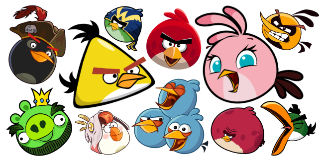 Angry Birds cursor collection