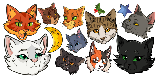 Los Gatos Guerreros cursor collection