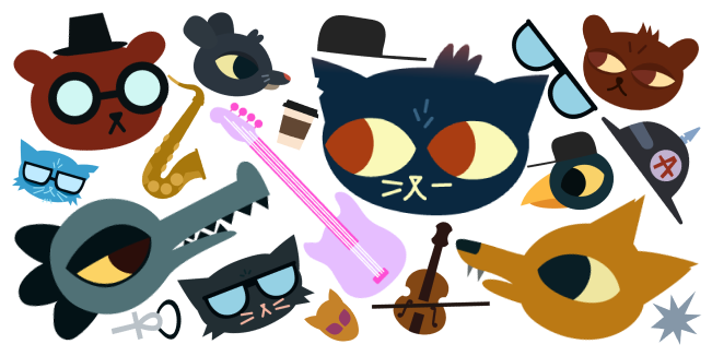 Night in the Woods cursor collection