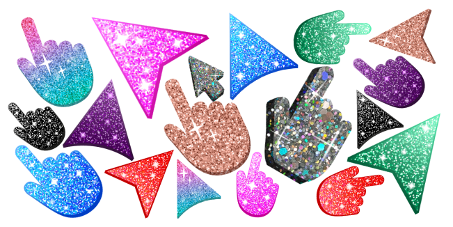 Коллекция курсоров Glitter - Custom Cursor