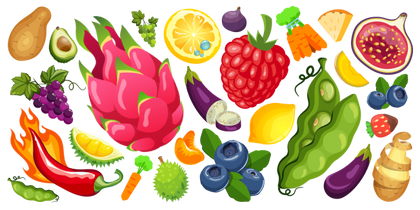 Коллекция курсоров Fruits and Vegetables