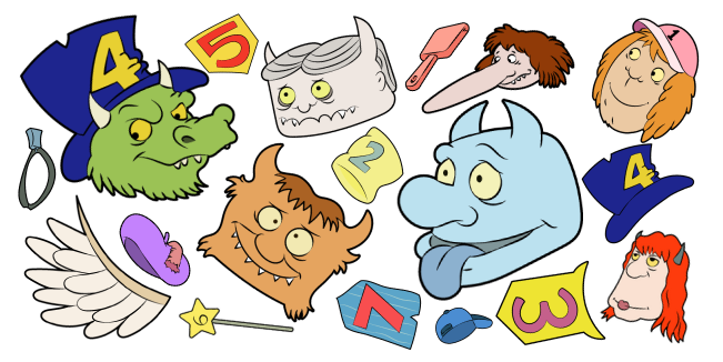 Seven Little Monsters cursor collection