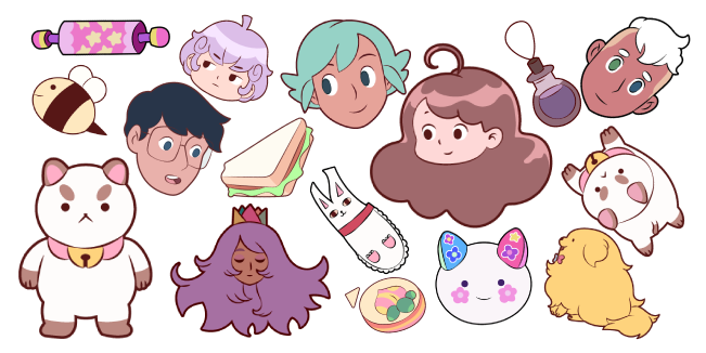 Bee and PuppyCat cursor collection