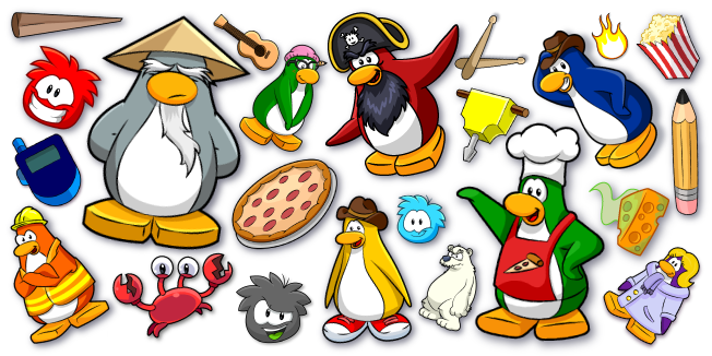 Club Penguin cursor collection