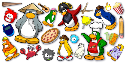 Коллекция курсоров Club Penguin