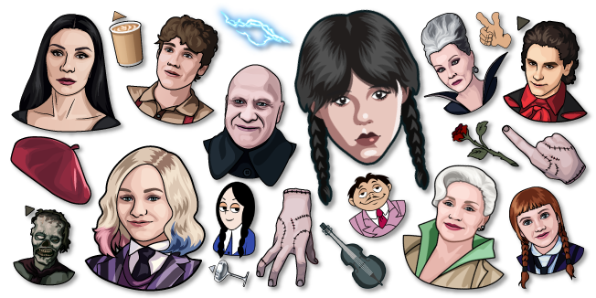 La Familia Addams cursor collection