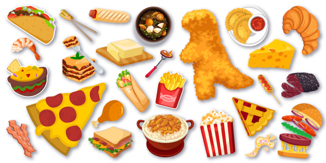 Коллекция курсоров Еда и Напитки - Custom Cursor