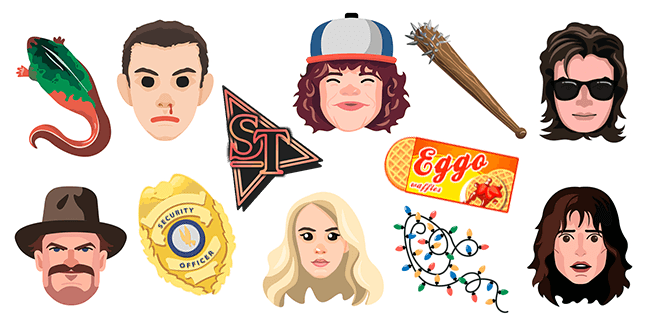 Stranger Things cursor collection