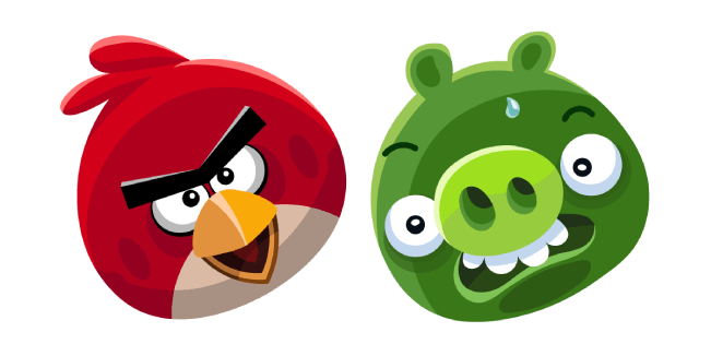 Angry Birds Red and Minion Pig курсор