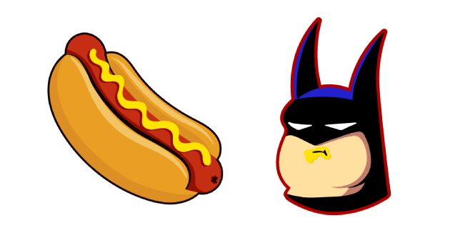 Batman Eats a Hotdog Meme Cursor