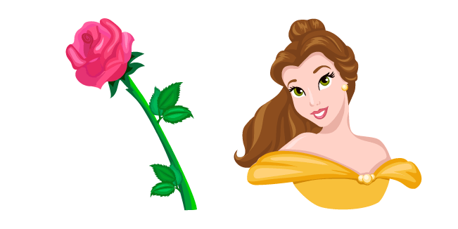 Beauty and the Beast Belle and Rose Cursor