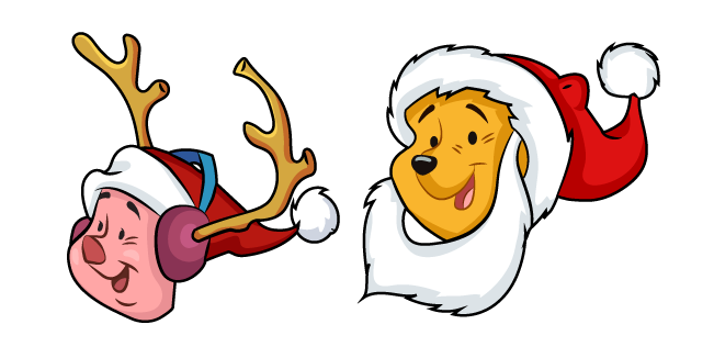 Christmas Winnie the Pooh and Piglet курсор