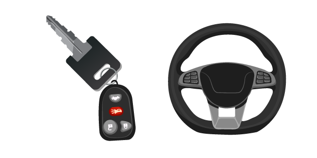 Водитель: Ключ и руль курсор