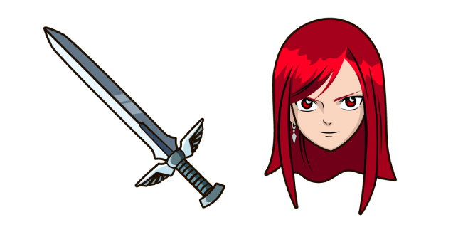 Fairy Tail Erza Scarlet курсор