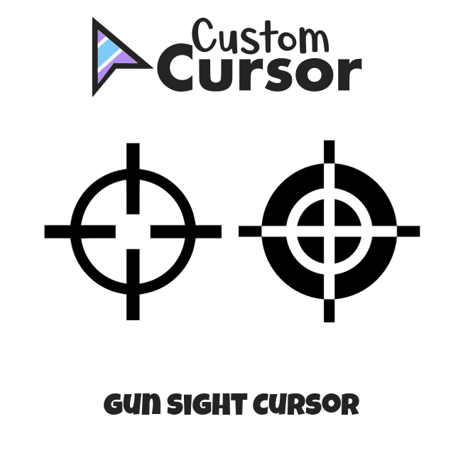 Black with Chrome Stroke cursor – Custom Cursor