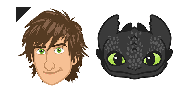 HTTYD Hiccup & Toothless курсор