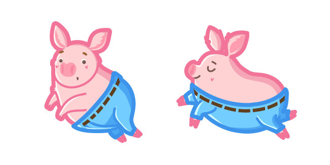 If a Cute Pig Wore Pants курсор