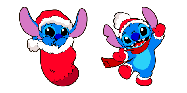 Disney - Lilo et Stitch : Bic 4 couleurs Xmas