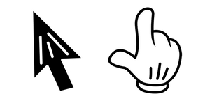 Mickey Mouse cursor – Custom Cursor browser extension