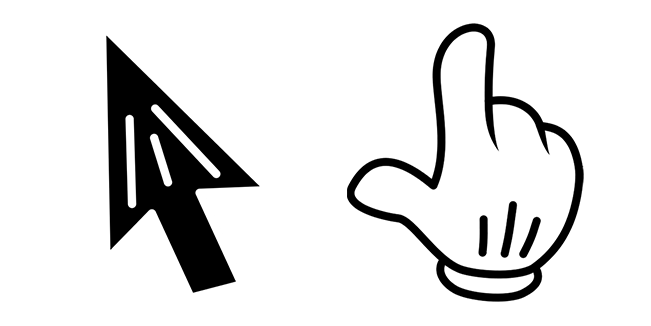 Mickey cursor – Custom Cursor browser extension
