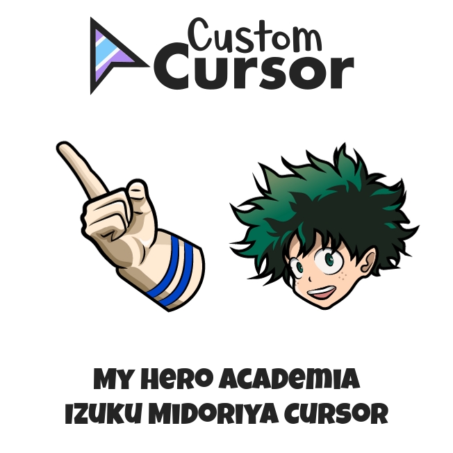 MHA Anime Cursor with Izuku Midoriya - Anime Cursors - Sweezy Cursors