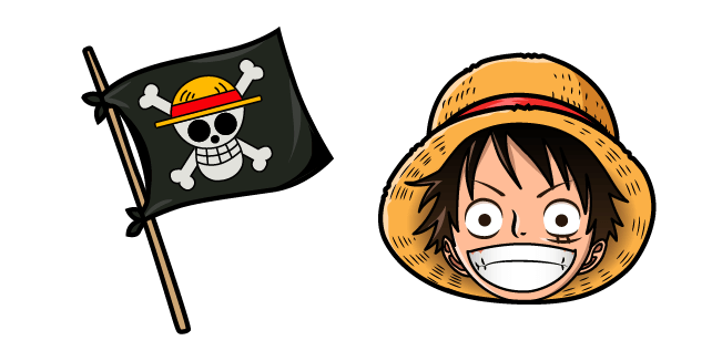 One Piece Monkey D Luffy Flag курсор