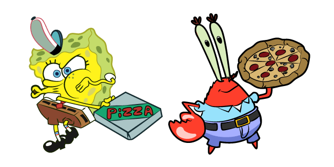 Spongebob Krusty Krab Pizza курсор
