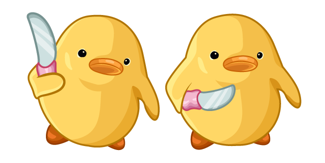 Duck With a Knife Meme Cursor