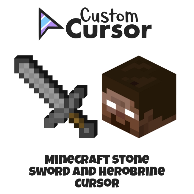 Minecraft Iron Sword & Steve Cursor - Sweezy Custom Cursors