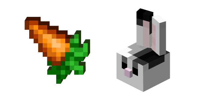 Minecraft Carrot and Rabbit курсор