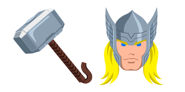 Thor and Mjolnir cursor – Custom Cursor