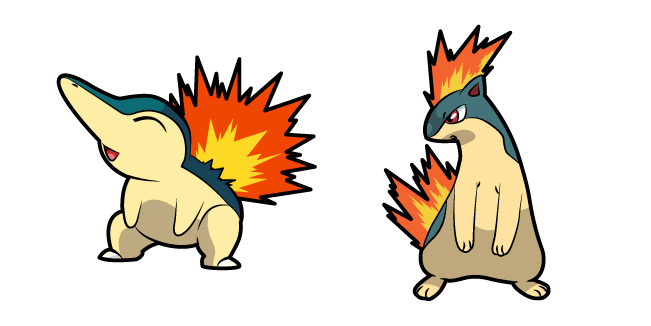 Pokemon Cyndaquil and Quilava курсор