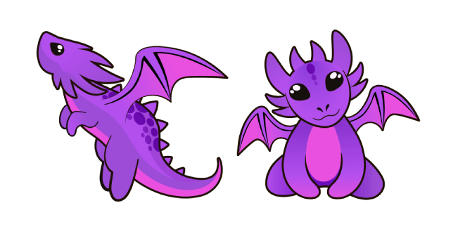 Purple Baby Dragon Cursor