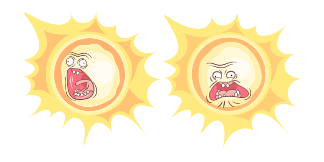 Rick and Morty Screaming Sun Cursor