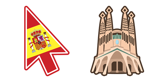 Spain la Sagrada Familia курсор