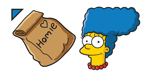 The Simpsons Marge Homie Dinner курсор