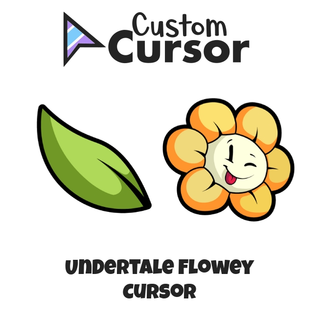 Cute Custom Cursor Flowey from Undertale
