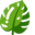 Minimal Monstera Leaf Pointer