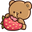 Cute Mocha Bear and Strawberry pointer