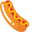 Minimal Hot Dog with Mustard Pointer