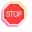 Neon Road Sign Stop and Traffic Cone Pointer