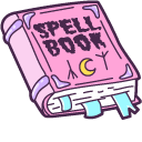 Halloween Witch Cocktail and Spell Book Pink Pink Pointer