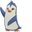 Animal Jam Penguin and Rare Penguin Plushie Blue Pointer